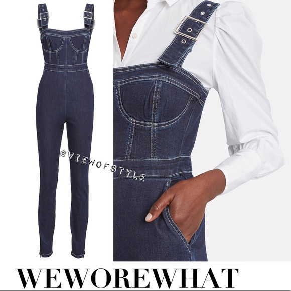 WeWoreWhat corset denim Overall - Picture 4 of 11